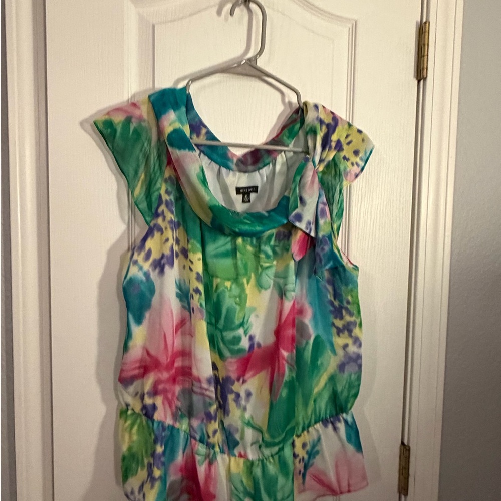 Nine West Multicolor Sleeveless Blouse